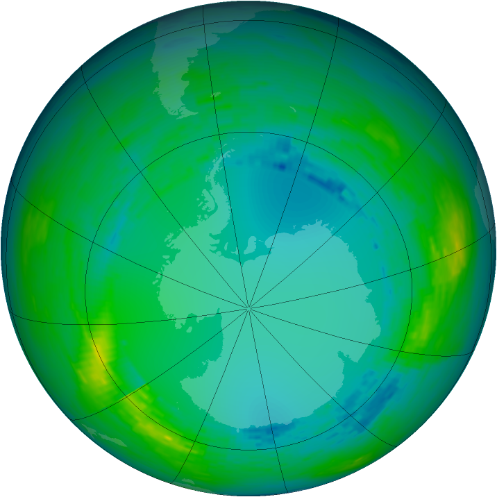 Ozone Map 1990-08-01